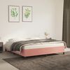 vidaXL Estrutura de cama 160x200 cm veludo rosa