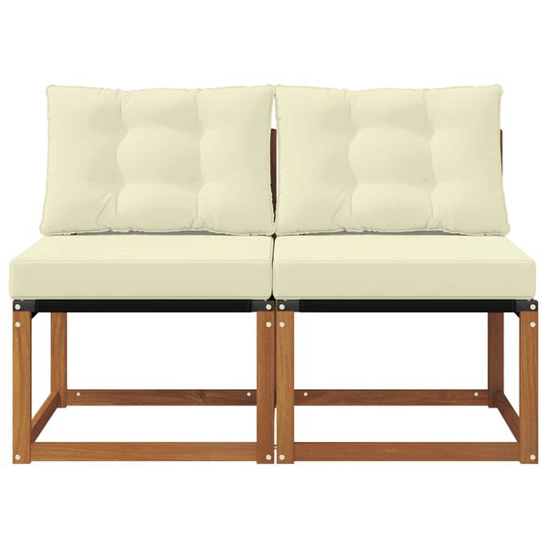 vidaXL 2 Pe&ccedil;a Sof&aacute; do Meio para Exterior