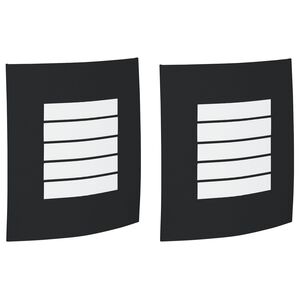 vidaXL Luzes de Parede Externas 2 pcs Preto 23,5 x 10,5 x 26 cm