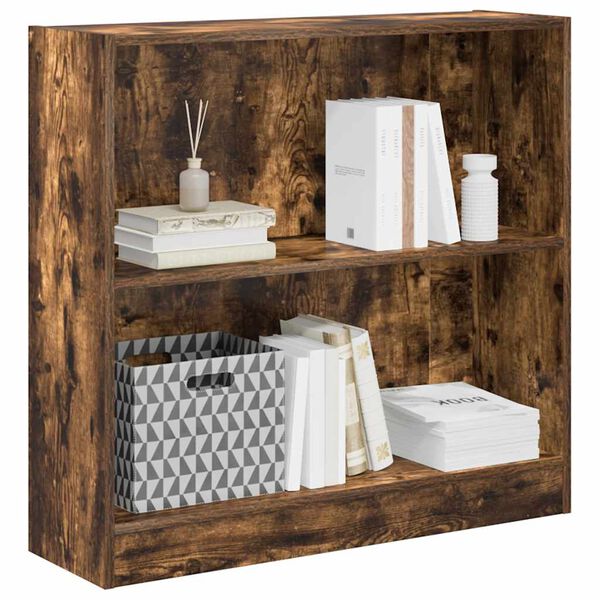 vidaXL Estante 80x24x76 cm derivados de madeira carvalho fumado