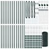 vidaXL Cerca com Poste Verde 0,6 x 50 m A&ccedil;o e PVC