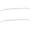 vidaXL Suporte de lona para reboques 2 Prateado 102-155 cm Alum&iacute;nio