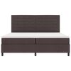 vidaXL Cama Box com colch&atilde;o Marrom Escuro 200 x 200 cm tecido