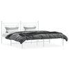 vidaXL Estrutura de cama com cabeceira 183x213 cm metal branco