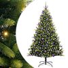 vidaXL &Aacute;rvore de Natal Artificial Articulada 300 LEDs Verde 210 cm