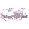 vidaXL Conjunto de Sof&aacute; de Jardim 9 pcs Cinzeto Rattan Sint&eacute;tico
