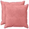 vidaXL Almofada com travesseiro HOUTEN 2 unid. Rosa Veludo
