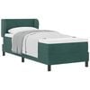 vidaXL Cama Box com cabeceira Verde-escuro 80 x 200 cm Veludo