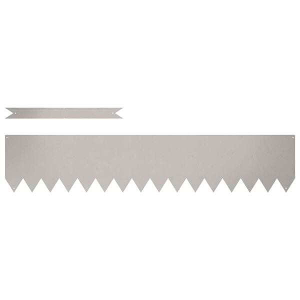 vidaXL Acabamento para Gramado 20 pcs Castanho 100 x 0.05 x 20 cm