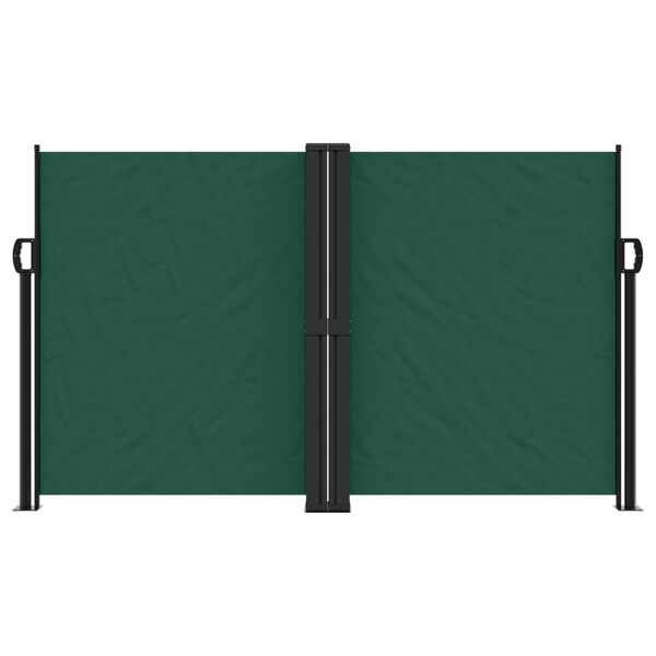 vidaXL Toldo lateral retr&aacute;til 140x1000 cm verde-escuro