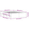 vidaXL Estrutura cama c/ gavetas derivados madeira carvalho castanho