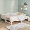 vidaXL Estrutura sof&aacute;-cama de puxar 2x(80x200) cm pinho maci&ccedil;o branco