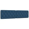 vidaXL Almofad&atilde;o de cabeceira 200 cm tecido azul