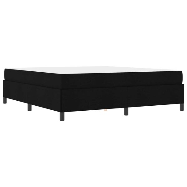 vidaXL Cama Box Preto 180 x 200 cm tecido