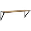 vidaXL Prateleiras de Parede com prateleira 2 pcs Carvalho Artesanal