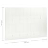 vidaXL Divis&oacute;rias/biombos com 6 pain&eacute;is 2 pcs a&ccedil;o 240x180 cm branco