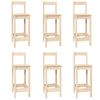 vidaXL 7 pcs conjunto de bar pinho maciço