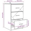 vidaXL Arm&aacute;rio de Cabeceira com gaveta Carvalho sonoma 38 x 38 x 66 cm