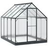 vidaXL Estufa de Jardim com porta Antracite 183,5 x 243,5 x 207 cm
