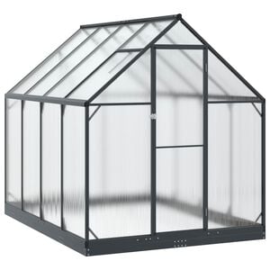 vidaXL Estufa de Jardim com porta Antracite 183,5 x 243,5 x 207 cm