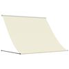 vidaXL Toldo retrátil 200x150 cm tecido e aço cor creme