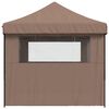 vidaXL Tenda de Festa Castanho 292 x 440 x 315 cm Tecido Oxford