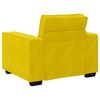 vidaXL Poltrona 60 cm veludo amarelo