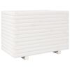 vidaXL Vaso/floreira de jardim 70x40x49,5 cm pinho maci&ccedil;o branco