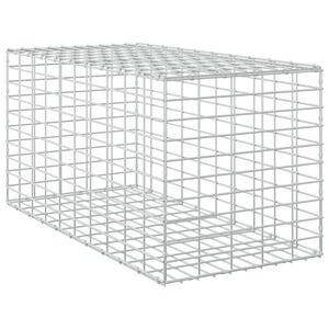 vidaXL Gabione com Fio de 5 mm e Malha de 5x10 cm 50x100x50 cm