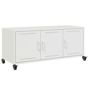 vidaXL M&oacute;vel de TV 100,5x39x43,5 cm a&ccedil;o branco