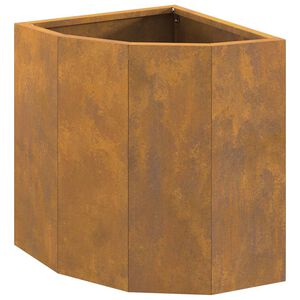 vidaXL Vaso de Canto Ferro Enferrujado 30 x 30 x 35 cm A&ccedil;o corten
