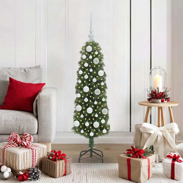 vidaXL &Aacute;rvore de Natal Artificial Verde 120 cm PVC e A&ccedil;o e Pl&aacute;stico
