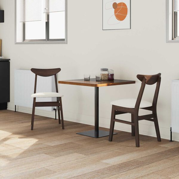 vidaXL Cadeiras de Jantar 2 pcs Marrom Claro 42 x 47,5 x 81 cm