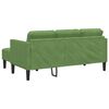 vidaXL Conjunto de Sofás Verde claro 173 x 131 x 67 cm Veludo