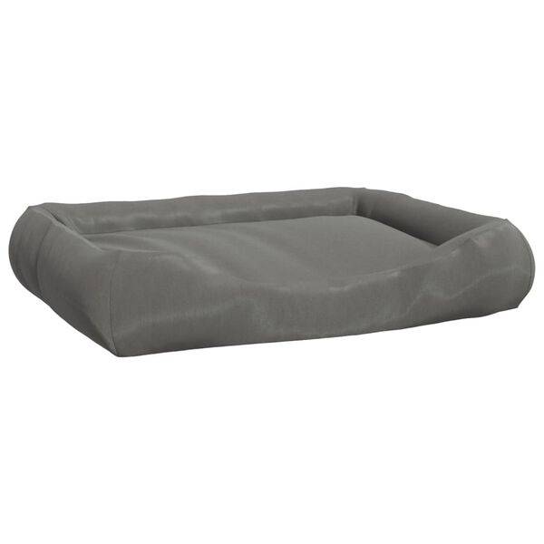 vidaXL Almofad&atilde;o p/ c&atilde;es com almofadas 89x75x19 cm oxford cinzento