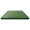 vidaXL Ladrilhos prot. contra quedas 18 pcs borracha 50x50x3 cm verde