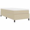 vidaXL Cama Box Cinza Claro e Branco 100 x 200 cm