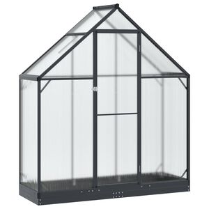 vidaXL Estufa de Jardim com porta Antracite 183,5 x 63,5 x 207 cm
