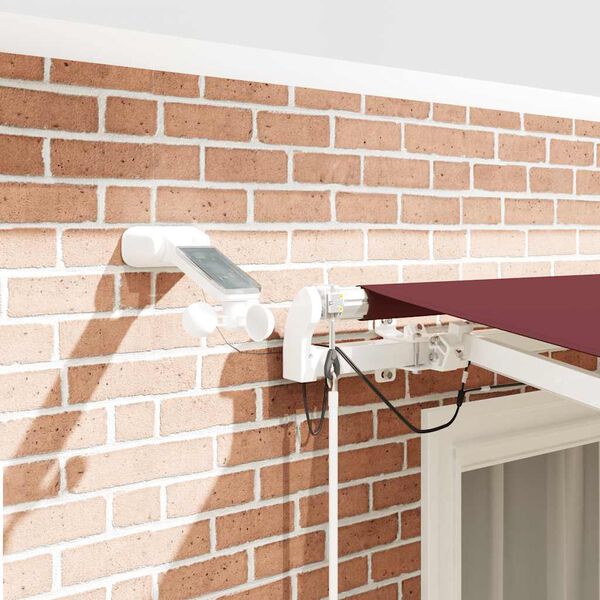 vidaXL Toldo retr&aacute;til autom&aacute;tico com luz LED 300x250 cm bord&ocirc;