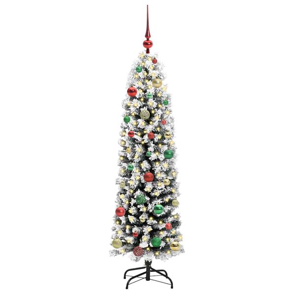vidaXL Árvore de Natal Artificial Verde 150 cm PVC e Aço e Plástico