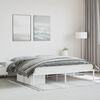 vidaXL Estrutura de cama 193x203 cm metal branco