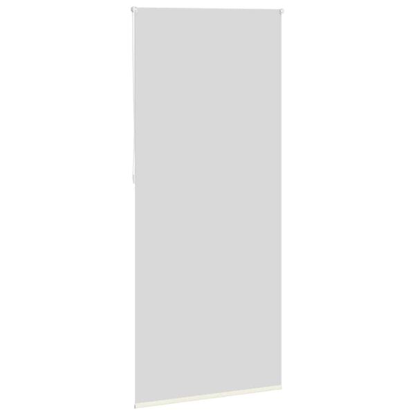 vidaXL Cortina de rolo blackout, 124,4 x 230 cm, largura do tecido 120 cm, branco-creme