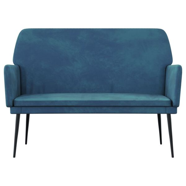 vidaXL Banco 108x79x79 cm veludo azul