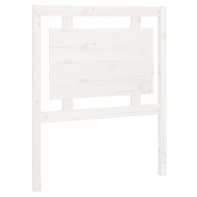vidaXL Cabeceira de cama 80,5x4x100 cm madeira de pinho maciça branco