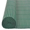 vidaXL Cerca de jardim dupla face PVC 90x500 cm verde