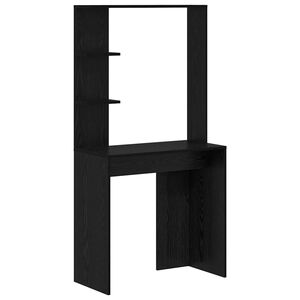 vidaXL Mesa Carvalho Preto Derivados de Madeira 78,5 x 37 x 154,5 cm