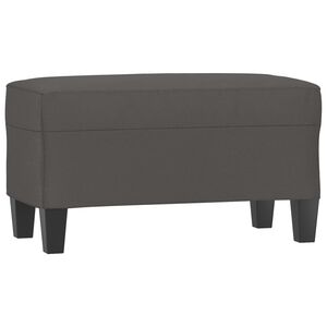 vidaXL Banco 70x35x41 cm couro artificial cinza