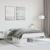 vidaXL Estrutura de cama 140x190 cm metal branco