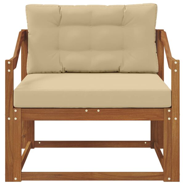 vidaXL Sof&aacute; M&eacute;dio Externo Madeira S&oacute;lida de Ac&aacute;cia Natural