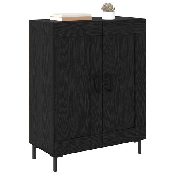 vidaXL Buffet Carvalho Preto 69,5 x 34 x 90 cm